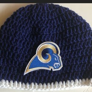 Los Angeles Rams Beanie Hat Size Teen-Adult Choose from all Navy or a White Trim